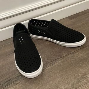 Black loafers